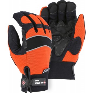 2145HOH Majestic® Winter Lined Armor Skin™ Mechanics Glove with High Visibility Orange Knit Back
